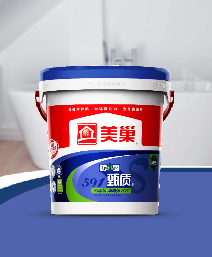 坊水固甄質(zhì)FSG591JV無(wú)添加凈味低VOC藍(lán)色超柔防水涂料